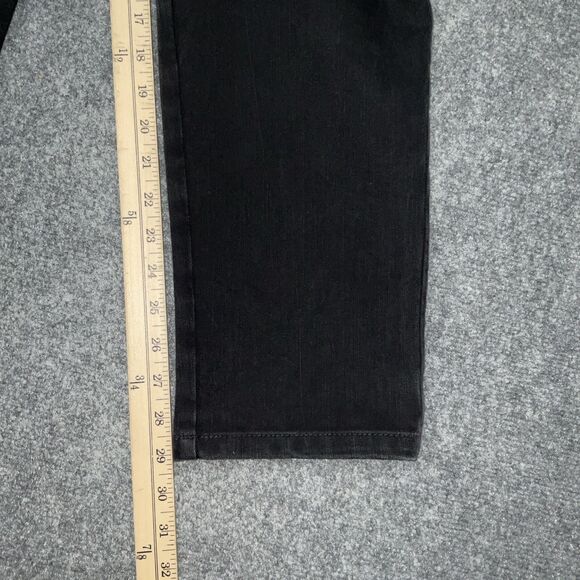 Soft Surroundngs Jeans Womens Size L Black Pull on - Picture 7 of 10